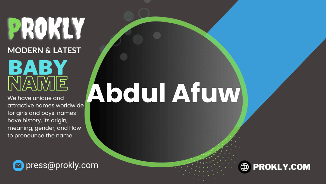 Abdul Afuw about latest detail